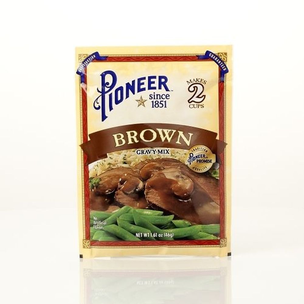 Pioneer Brown Gravy Mix, 1.61 Ounce -- 24 per case