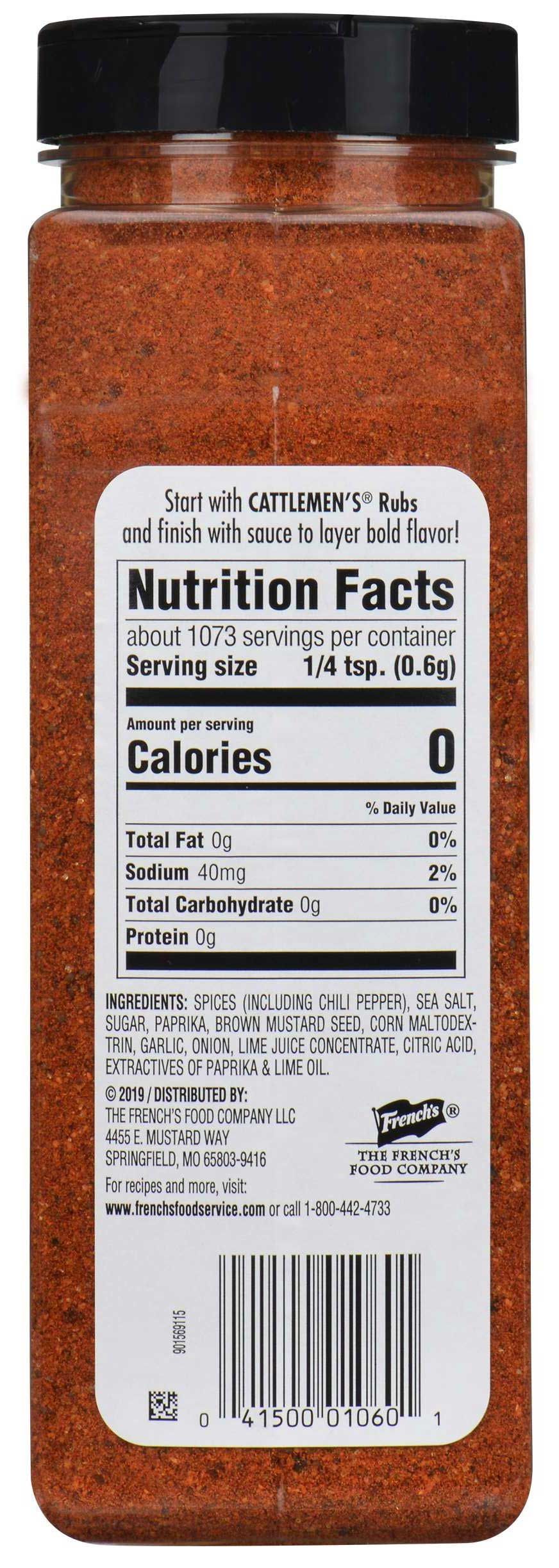 Cattlemen's Chili Lime Rub, 22.75 Ounce -- 6 Per Case