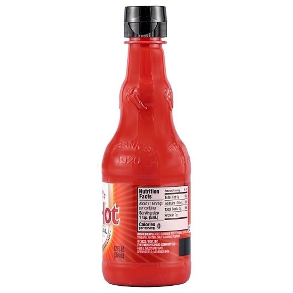 Franks Redhot Original Cayenne Pepper Hot Sauce, 12 Ounce -- 12 per case