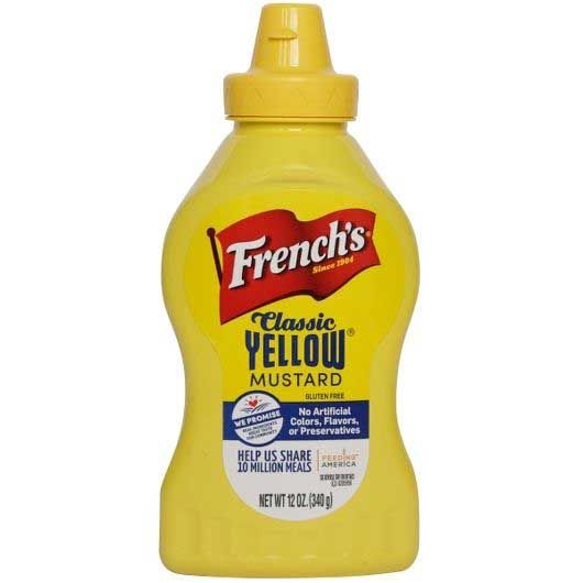 French's Classic Yellow Mustard, 12 Ounce Squeeze Bottle -- 12 Per Case