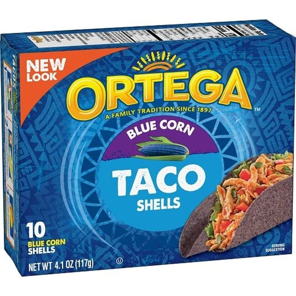 Ortega Blue Corn Taco Shells, 10 count -- 6 per case