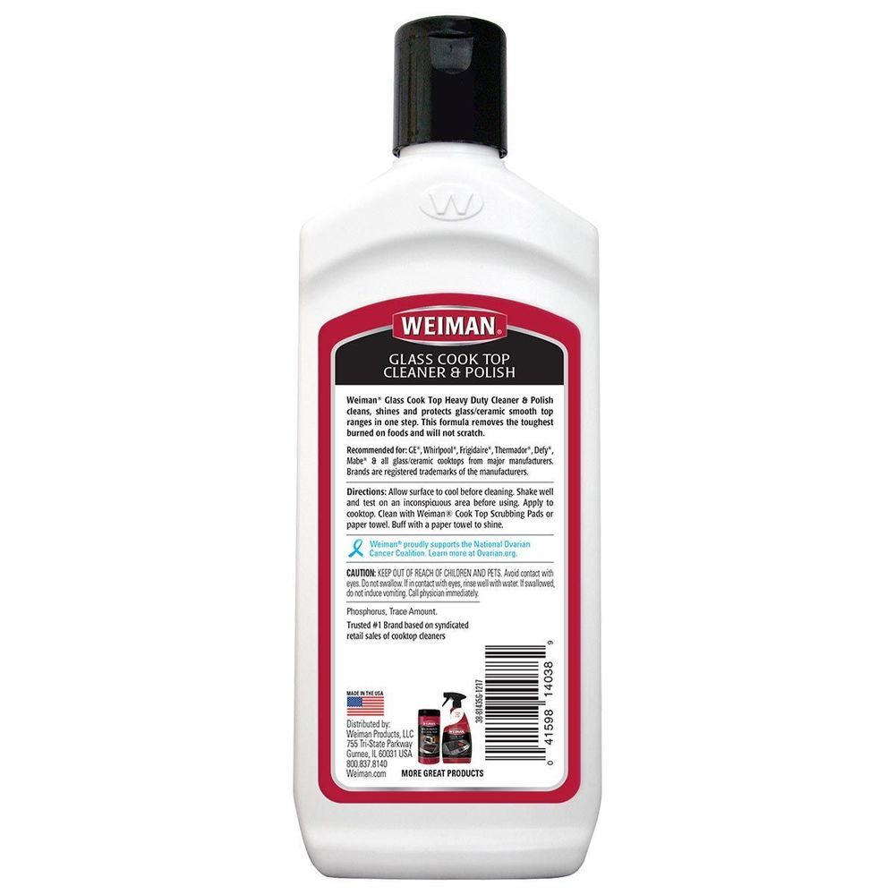 Weiman Glass Cook Top Cleaner, 10 Ounce -- 6 Per Case