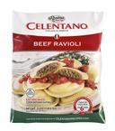 Rosina Food Celentano Large Meat Ravioli Pasta - Round, 22 Ounce -- 12 per case.
