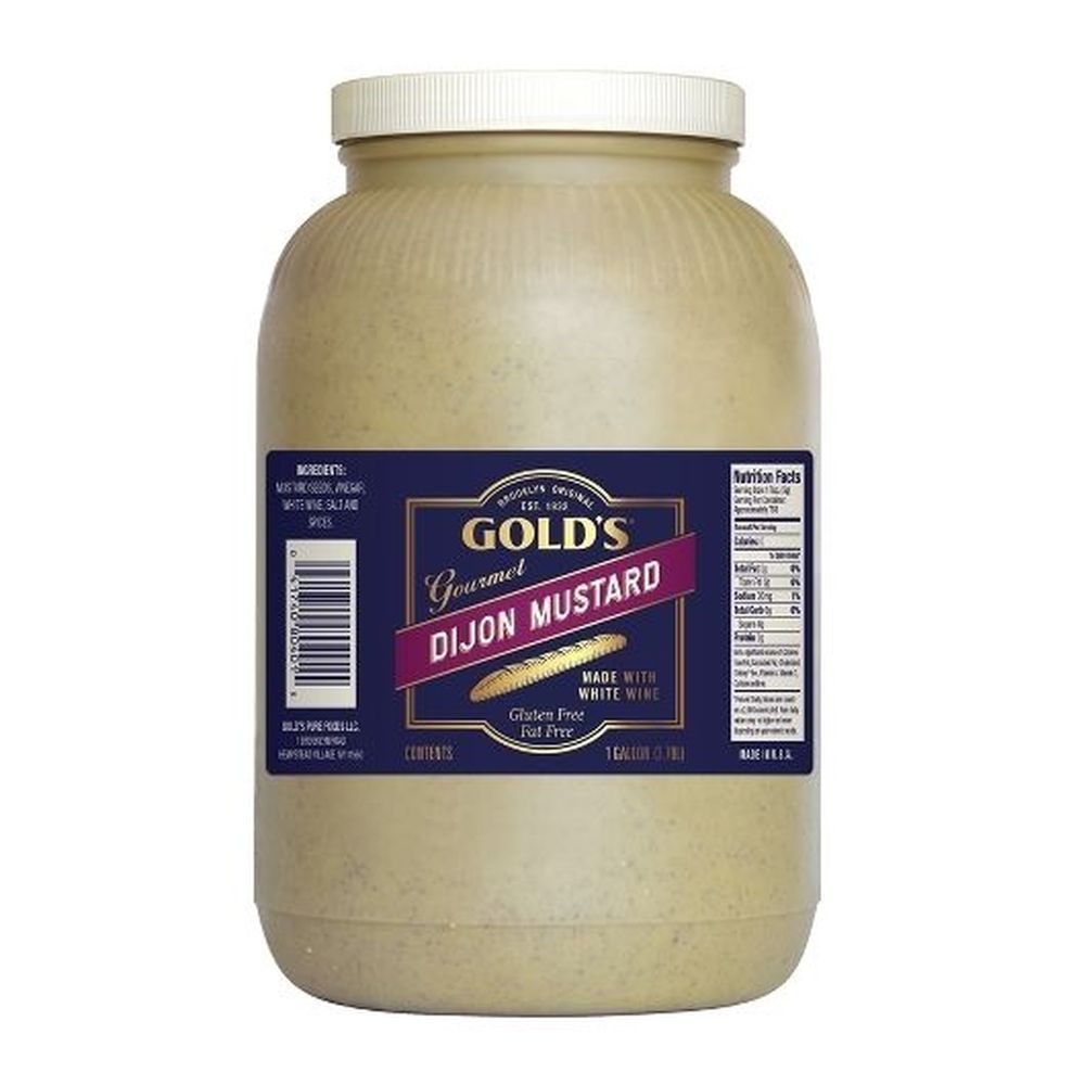Gold's Dijon Mustard, 1 Gallon -- 4 Per Case