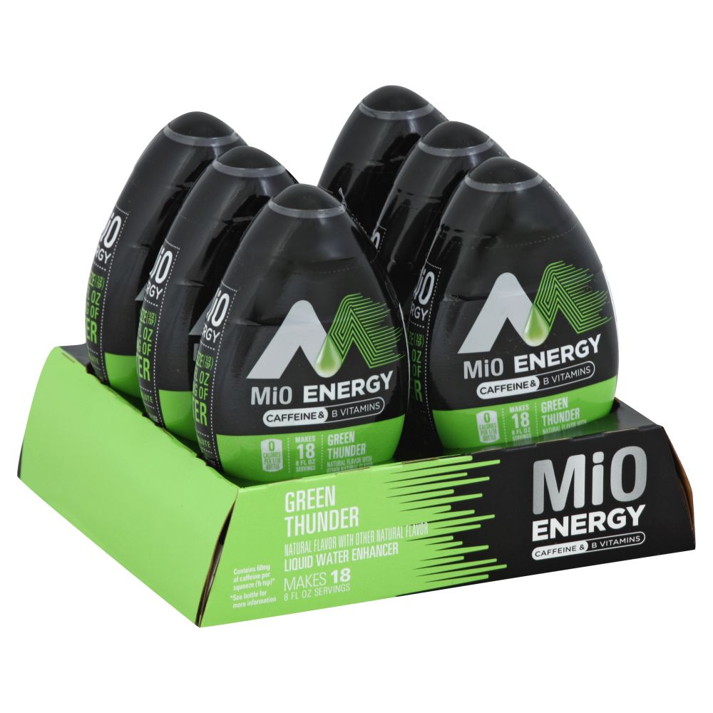 Mio Thunder Green Liquid Water Enhancer, 1.62 Fluid Ounce -- 12 Per Case