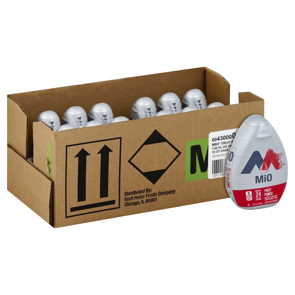 Mio Fruit Punch Liquid Water Enhancer, 1.62 Fluid Ounce Bottle -- 12 Per Case