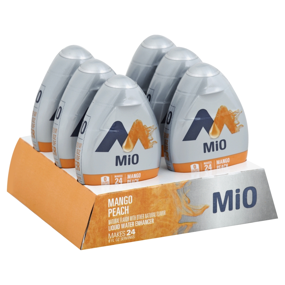 Mio Mango Peach Liquid Water Enhancer, 1.62 Fluid Ounce Bottle -- 12 per case.