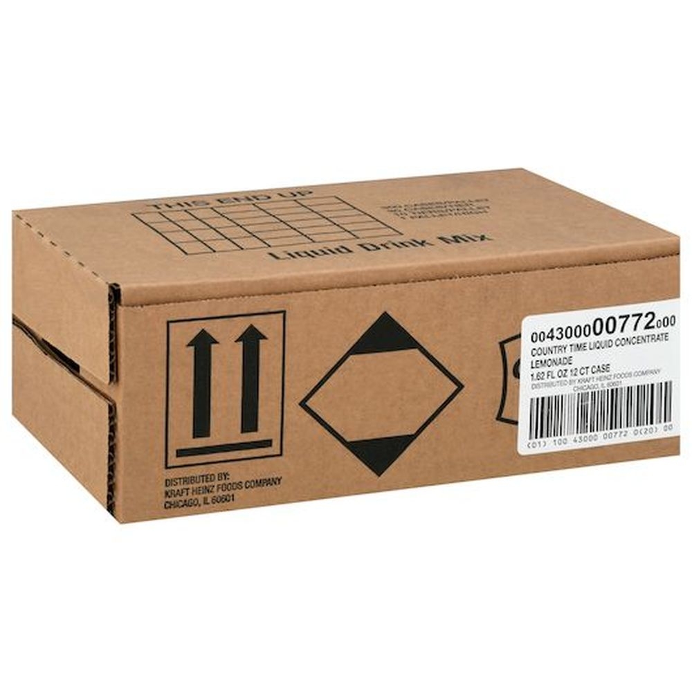 Country Time Liquid Concentrate Lemonade, 1.62 Fluid Ounce -- 12 per case