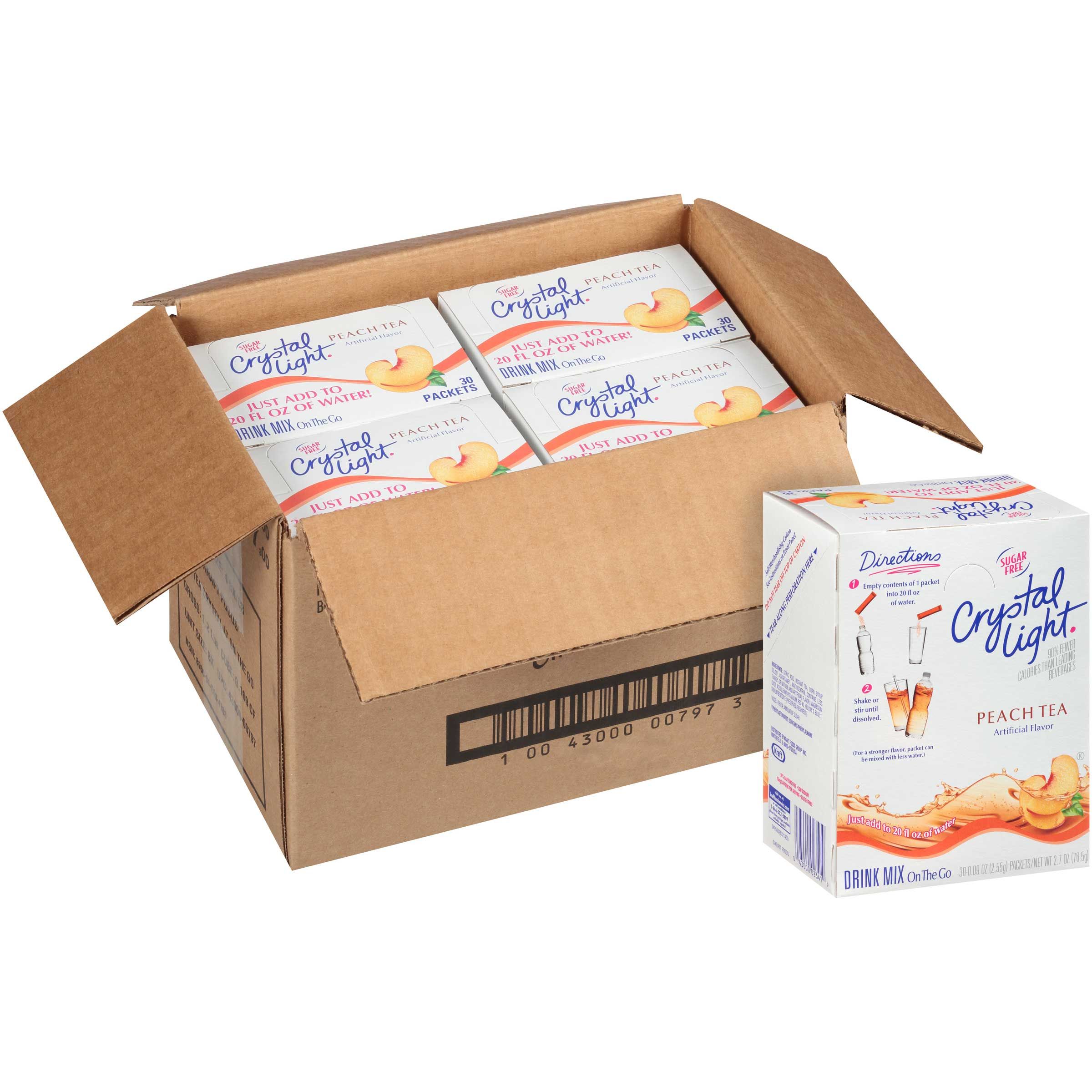 Crystal Light Peach Tea On The Go Drink, 0.94 Pound -- 120 Per Case