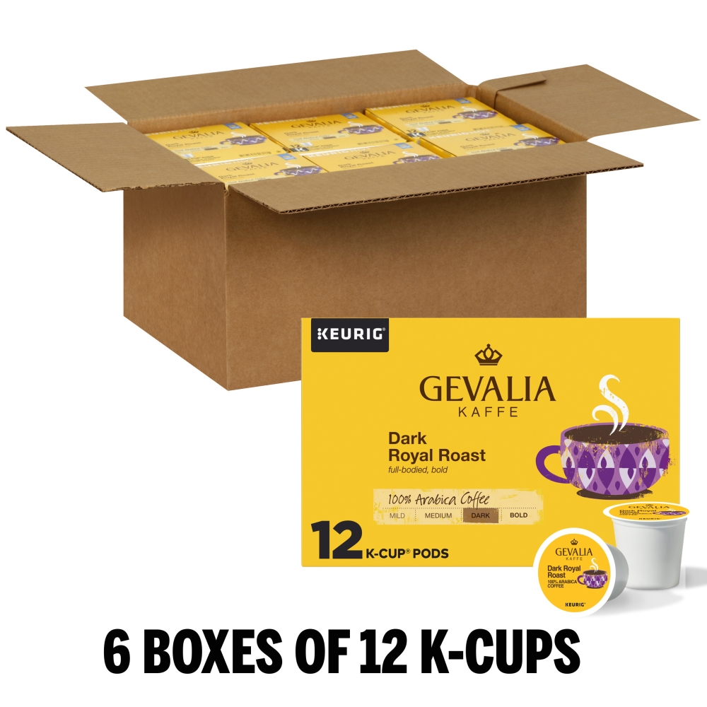 Gevalia Dark Roast Royal Coffee, 4.12 Ounce -- 6 per case.