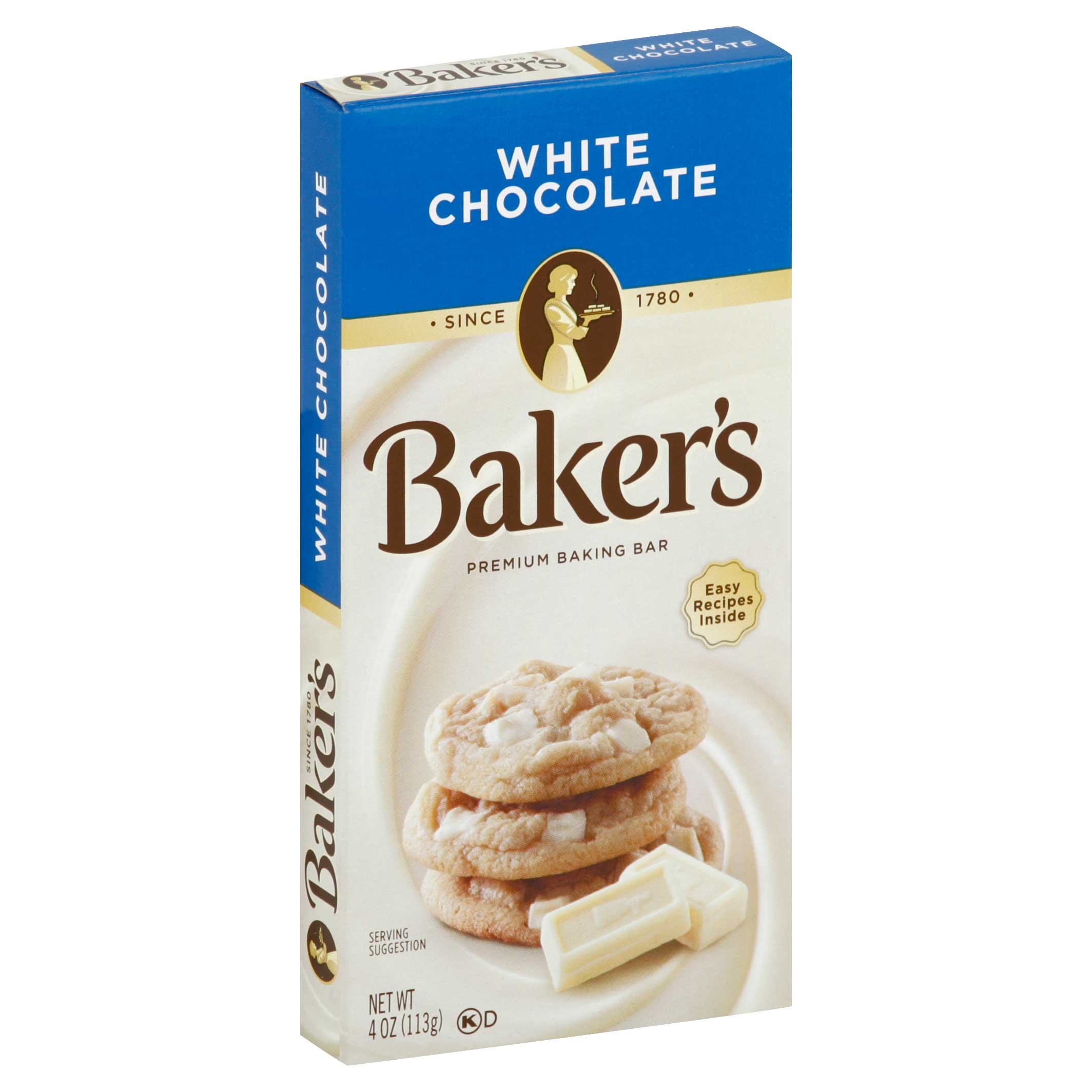 Baker's Premium White Baking Chocolate Bar, 4 Ounce -- 12 Per Case