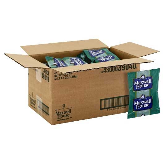 Maxwell House Decaf Office Coffee Service, 1.25 Ounce -- 42 Per Case