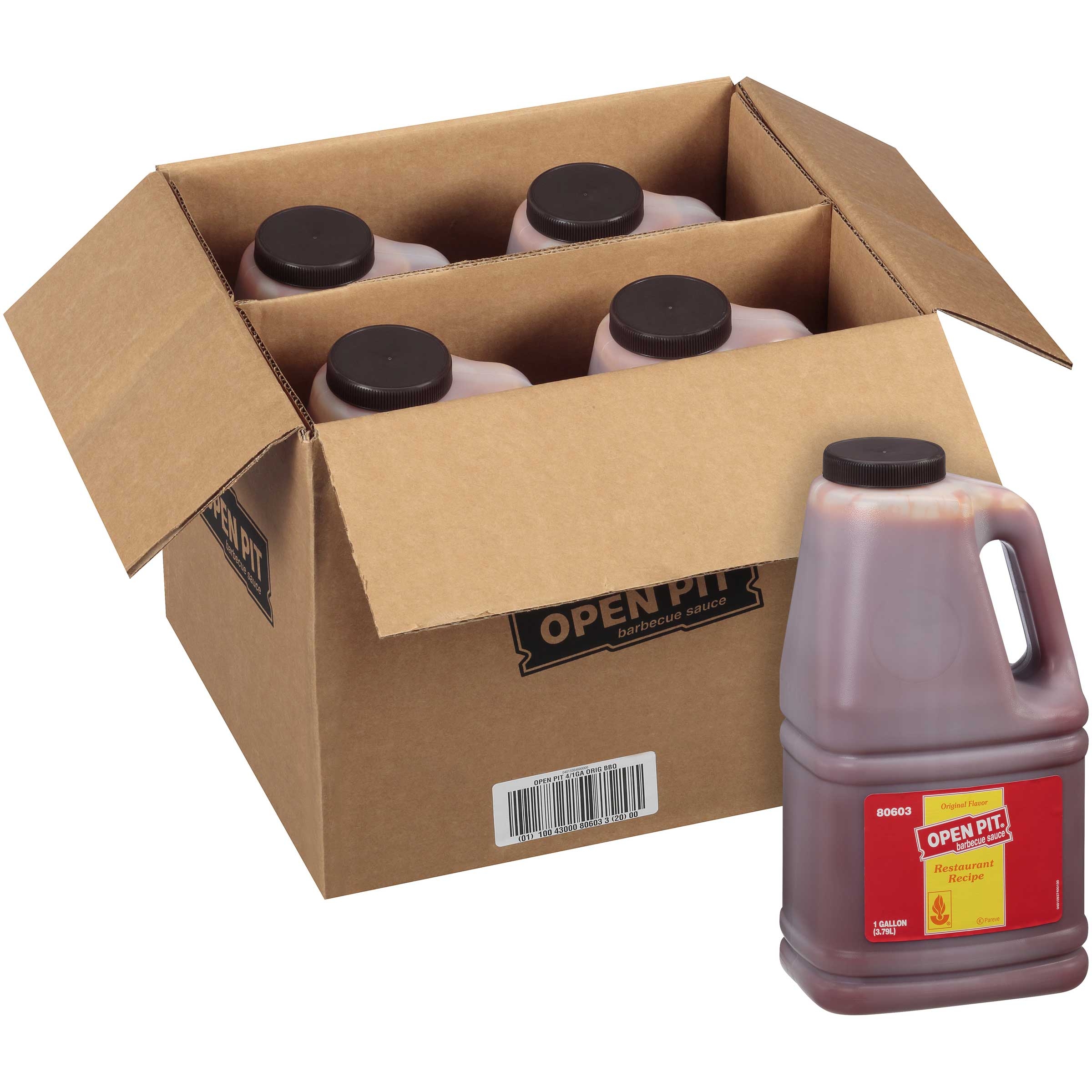Open Pit Original Barbecue Sauce 4 Case 1 Gallon