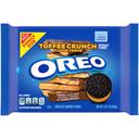 Oreo Double Stuff Toffee Crunch Flavor Cream Chocolate Sandwich Cookies, 17 Ounce -- 12 per case