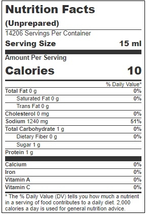 La Choy Soy Sauce, 55 Gallon