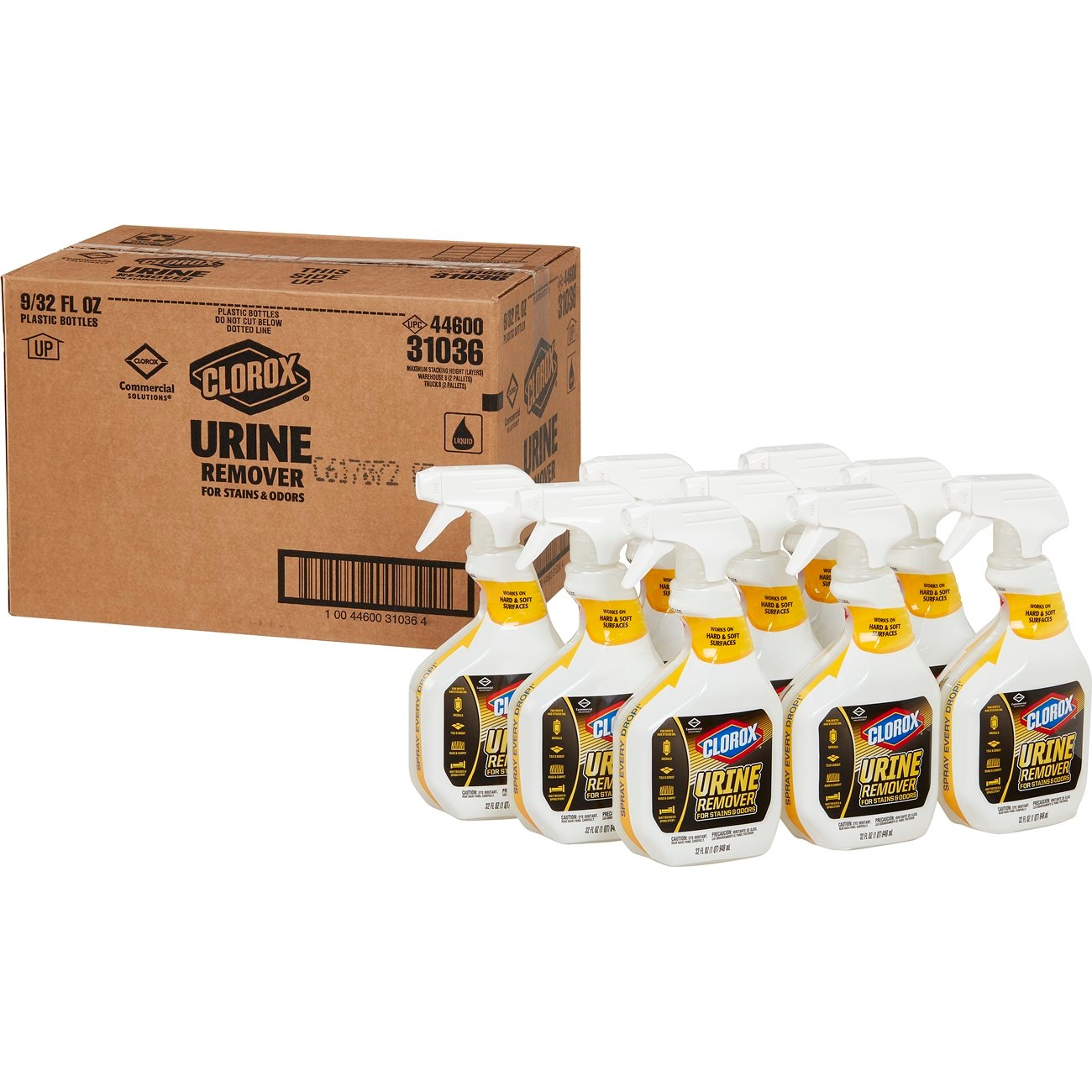 Clorox Commercial Solutions Urine Remover, 32 Fluid Ounce -- 9 per case.