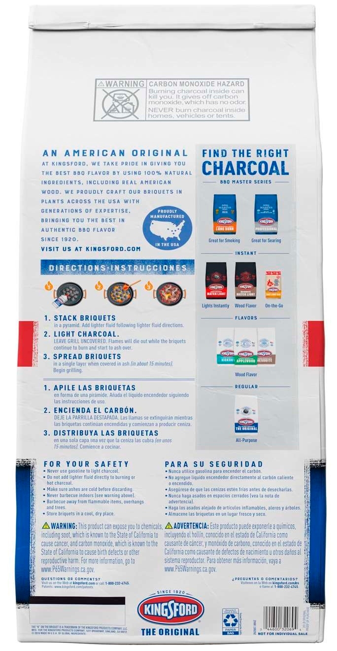 Kingsford Original Charcoal Briquettes, 40 Pound