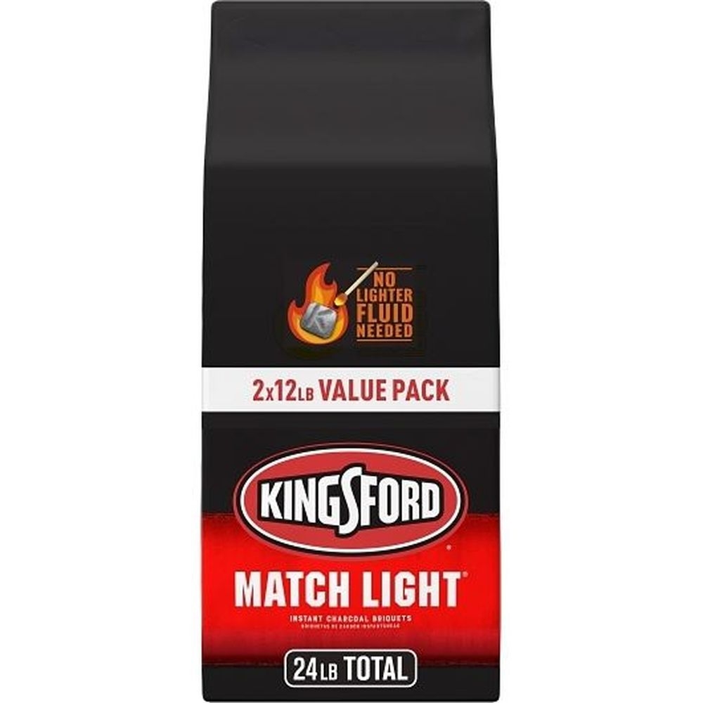 Kingsford Match Light Instant Charcoal Briquettes, 24 Pound