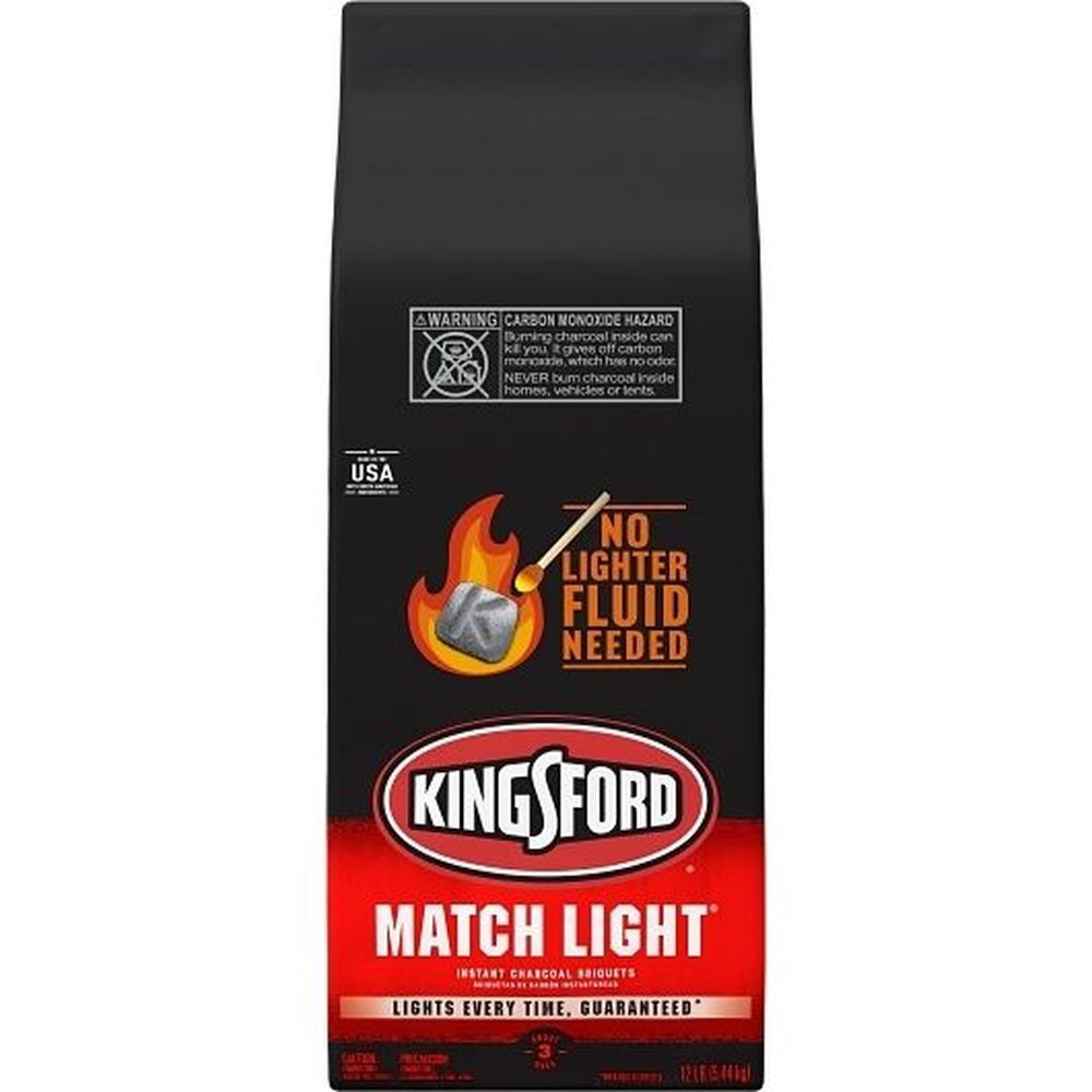 Match Light Instant Charcoal Briquettes, 12 Pound -- 4 Per Case