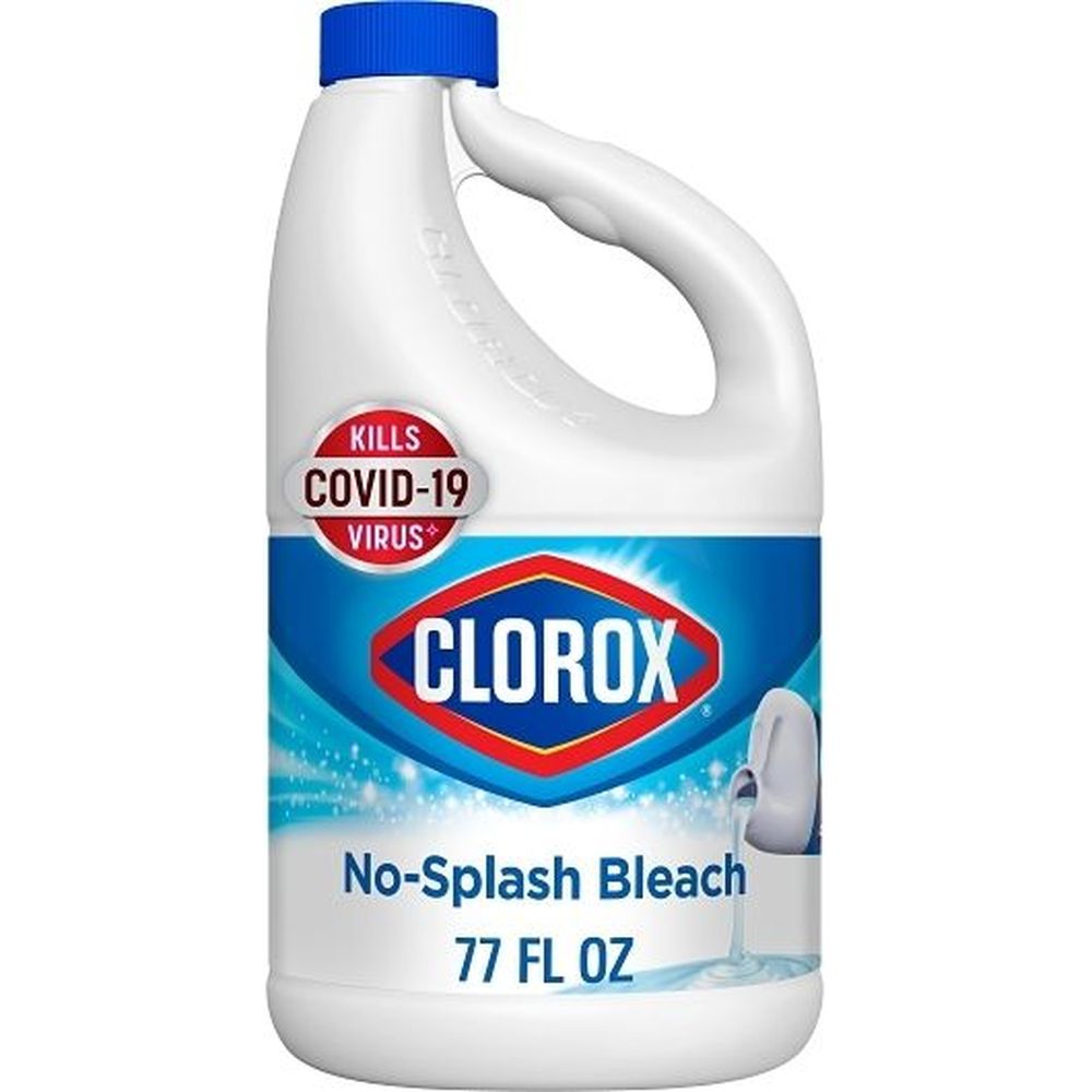 Clorox Regular Splashless Liquid Bleach, 77 Fluid Ounce - 6 per case