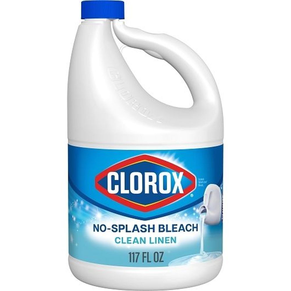Clorox Clean Linen Splashless Liquid Bleach, 117 Fluid Ounce - 3 per case