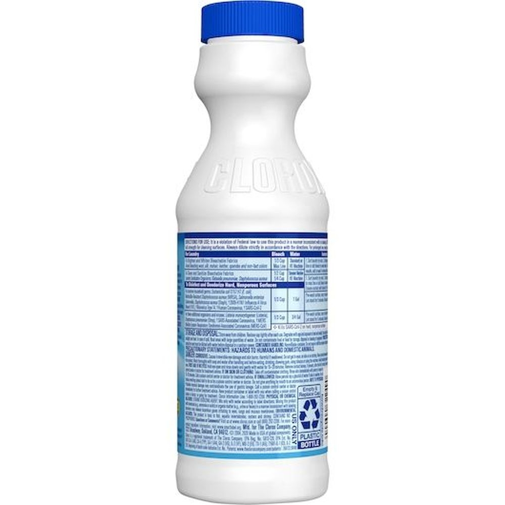 Clorox Regular Concentrated Formula Disinfecting Bleach, 11 Fluid Ounce - 28 per case