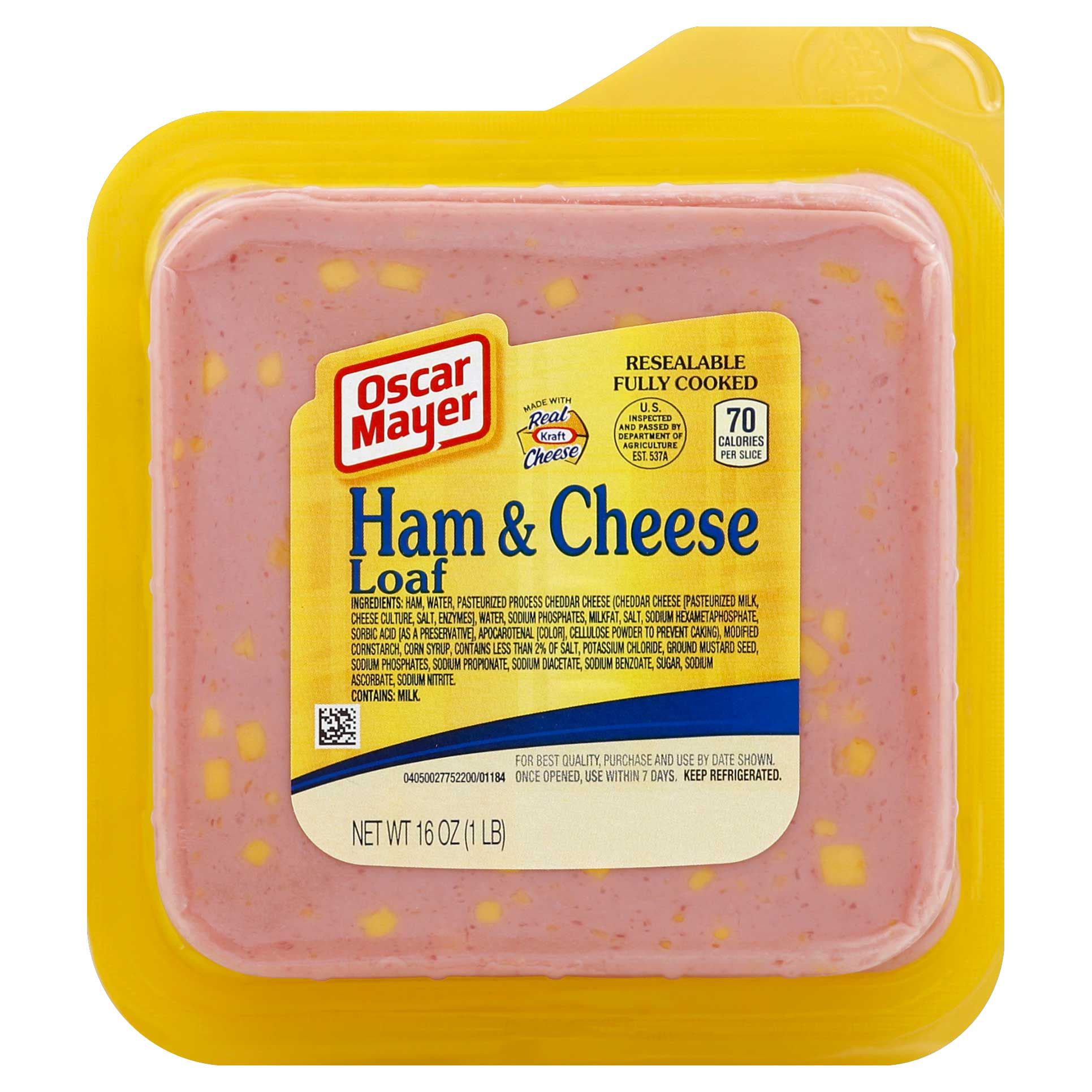 Oscar Mayer Square Ham And Cheese Loaf, 16 Ounce -- 12 Per Case