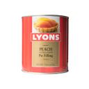 Lyons Peach Pie Filling, Number 10 Can -- 6 per case