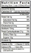 Lyons ReadyCare Apple Juice with Fiber, 4 Ounce -- 48 per case