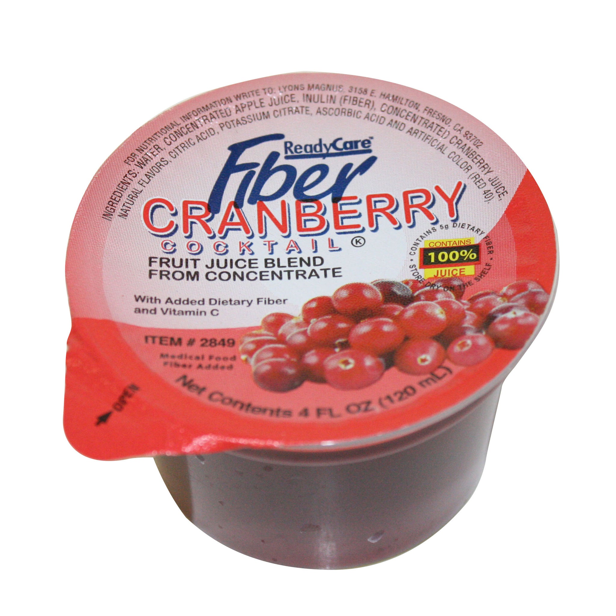 Lyons ReadyCare Cranberry Cocktail with Fiber, 4 Ounce -- 48 per case