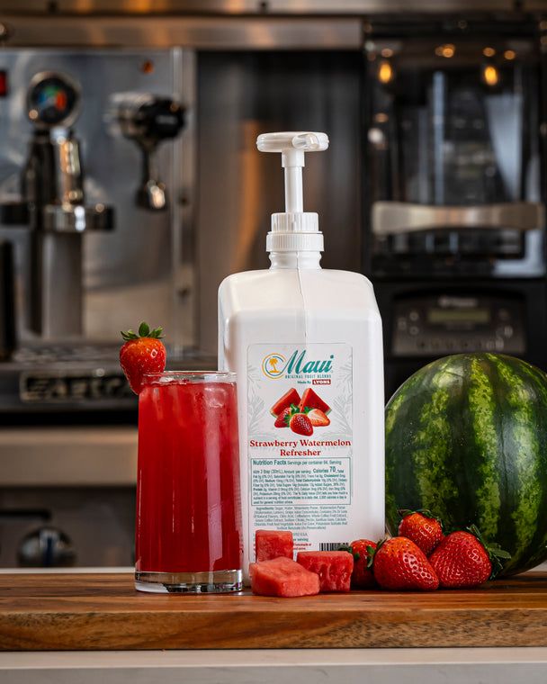 Lyons Maui Strawberry Watermelon Refresher, 64 Fluid Ounce -- 4 Per Case