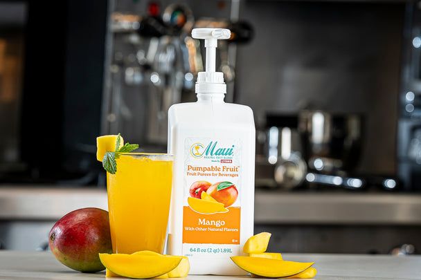 Lyons Maui Mango Pumpable Fruit Puree, 64 Fluid Ounce -- 4 Per Case