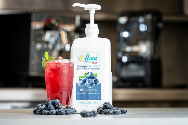 Lyons Maui Blackberry Pumpable Fruit Puree, 64 Fluid Ounce -- 4 Per Case