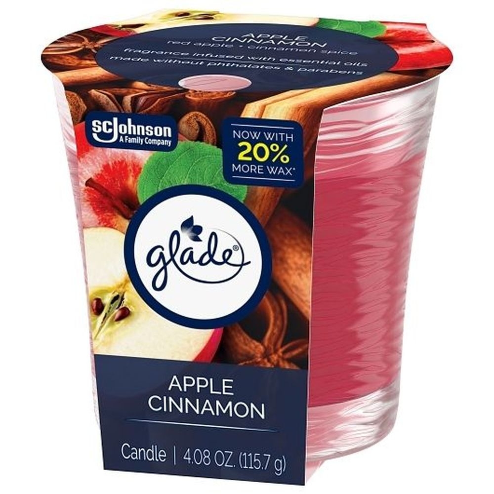 Glade Apple Cinnamon Candle, 4.08 Ounce - 6 per case