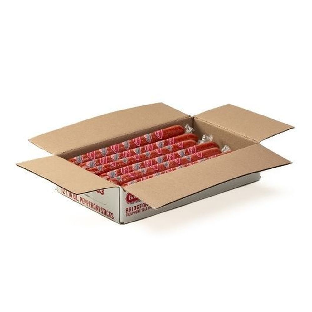 Bridgford Pepperoni Slicing Stick, 16 Ounce -- 12 per case