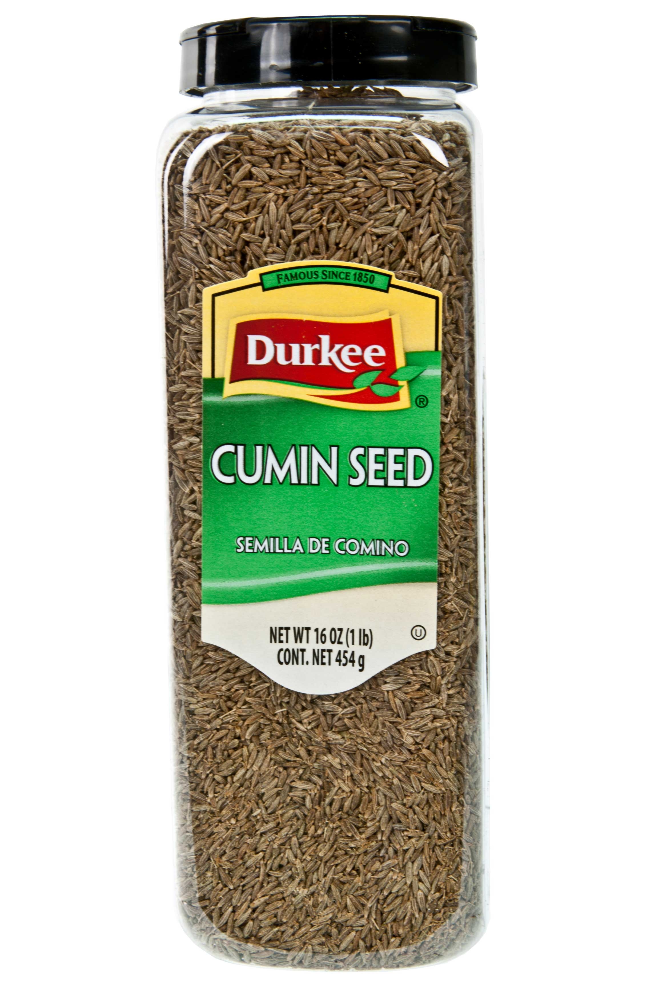 Durkee Whole Cumin - 16 oz. container, 6 per case