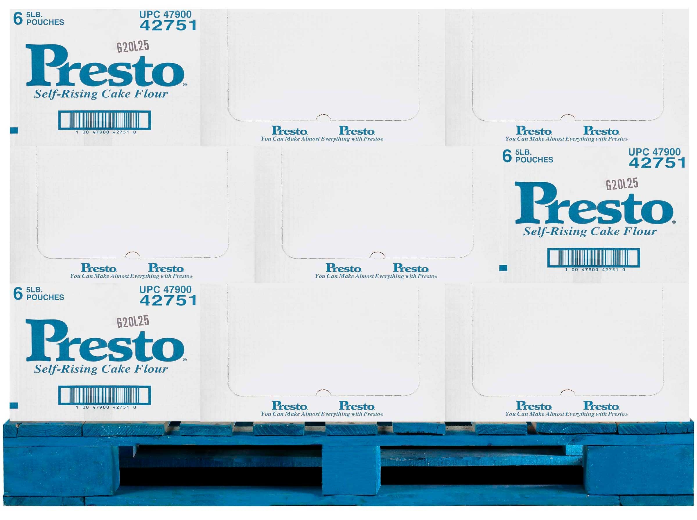 Presto Enriched Self Rising Flour, 5 Pound Bag -- 6 per case