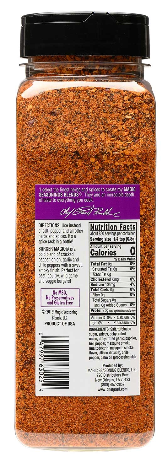 Magic Seasoning Blends Burger Seasoning, 24 Ounce -- 6 Per Case