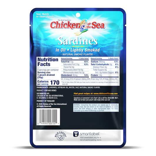 Chicken Of The Sea Lightly Smoked Sardines In Oil, 3.53 Ounce -- 36 Per Case