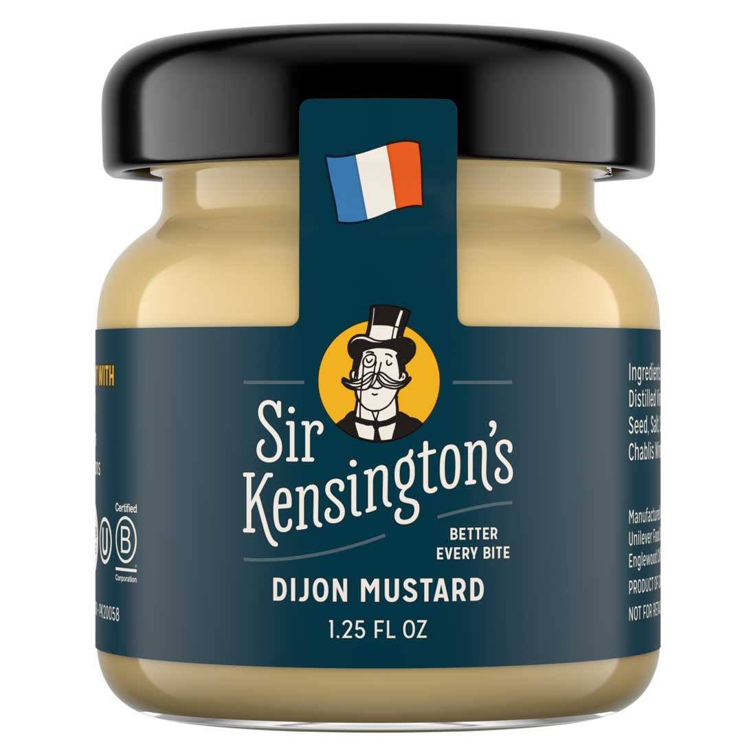Sir Kensington's Dijon Mustard Room Service Jar, 1.25 Ounce -- 72 per case