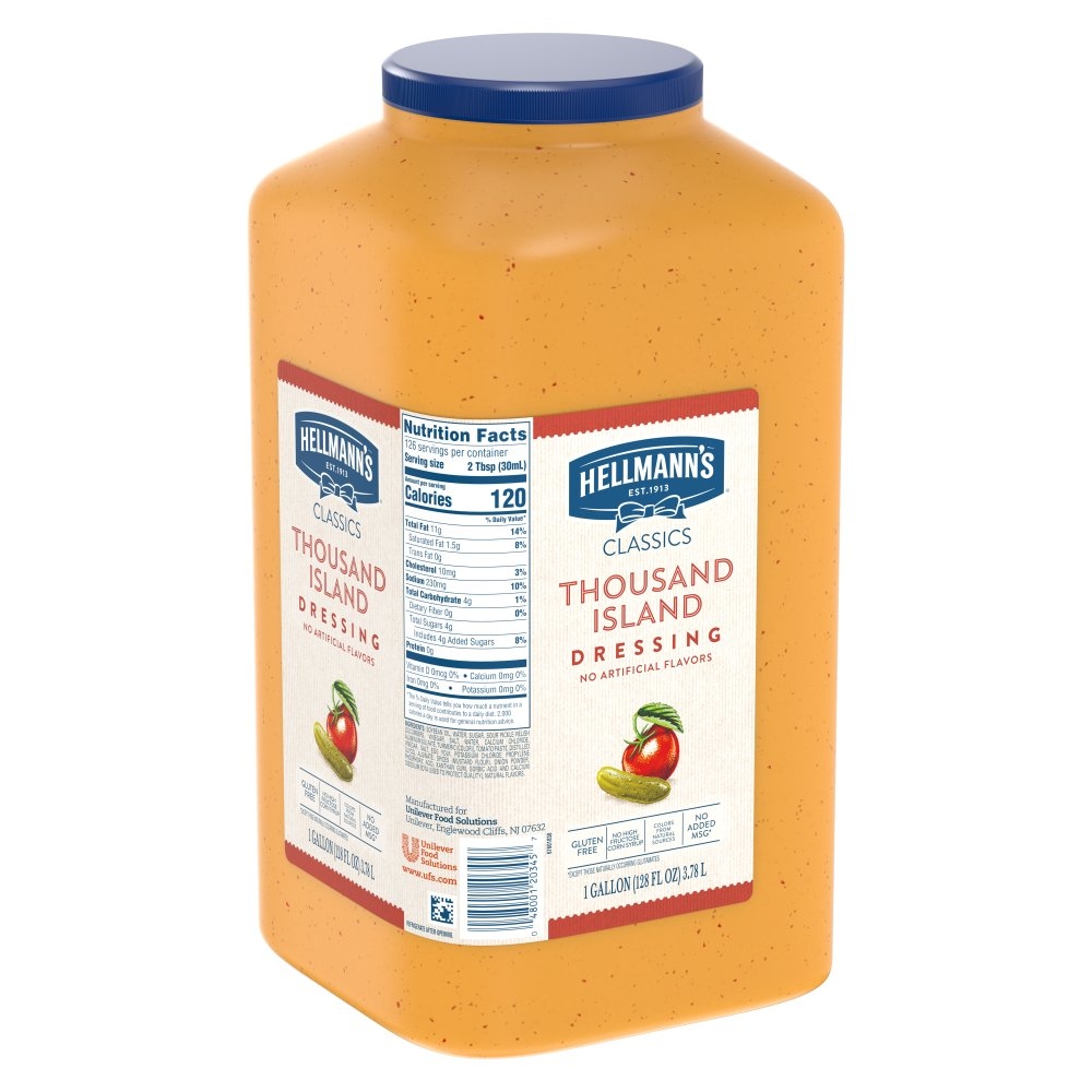 Single Hellmann's Classics French Salad Dressing Jug, 1 gallon