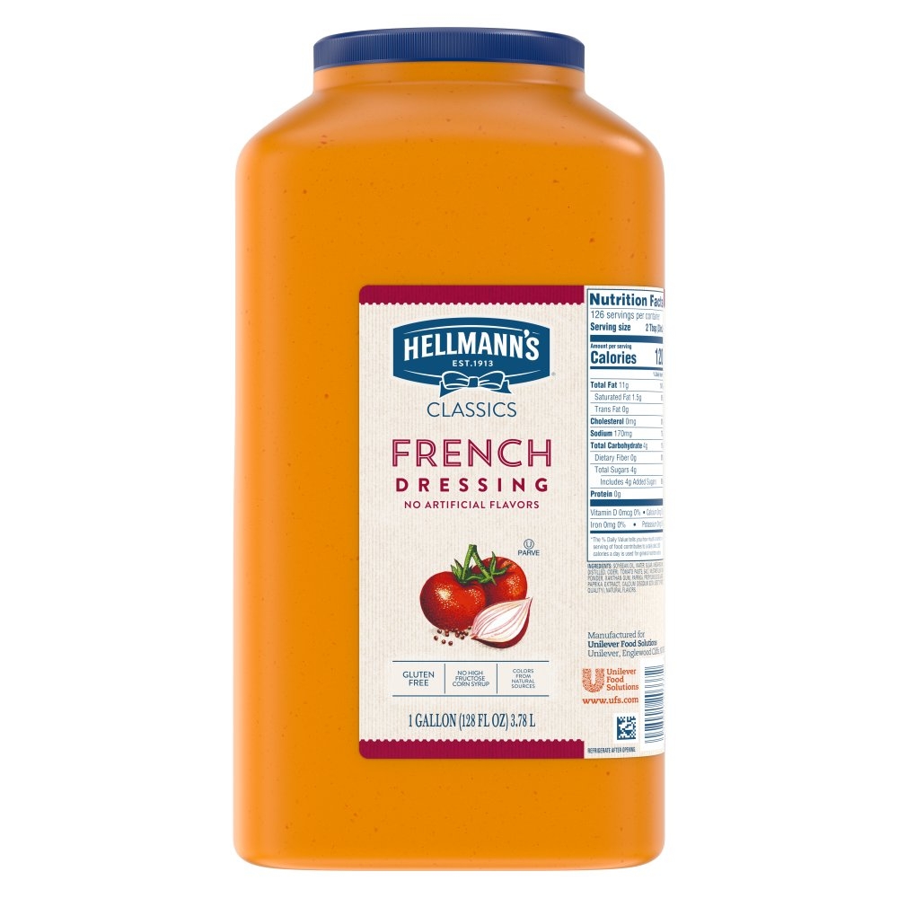 Single Hellmann's Classics French Salad Dressing Jug, 1 gallon