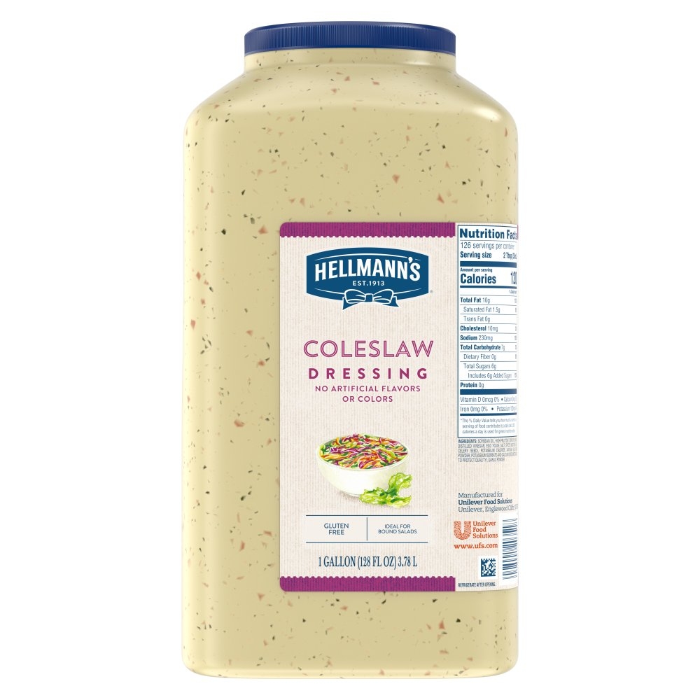 Single Hellmann's Coleslaw Salad Dressing Jug, 1 gallon