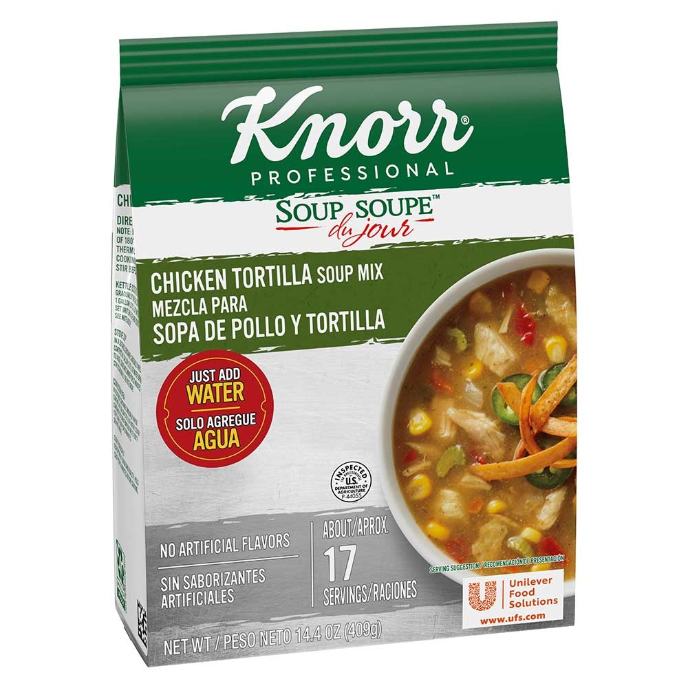 Knorr Professional Soup du Jour Chicken Tortilla Soup Mix, 14.4 Ounce -- 4 per case
