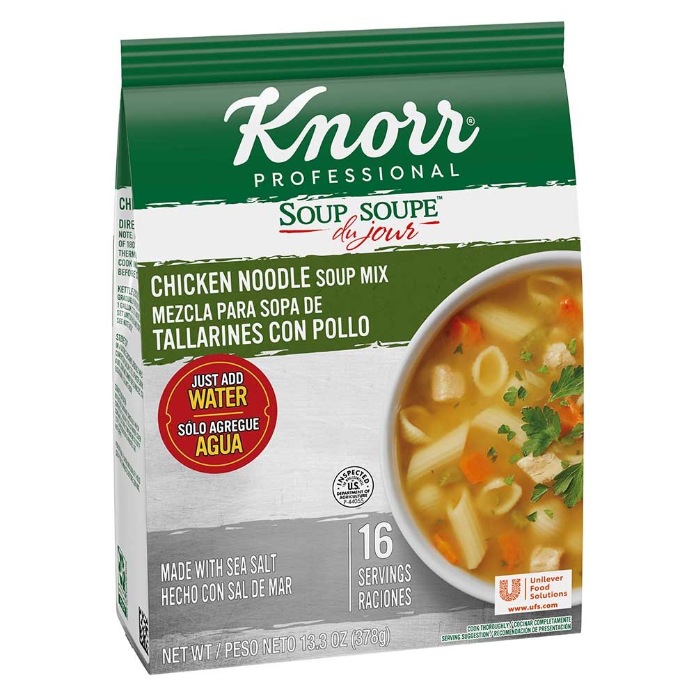 Knorr Professional Soup du Jour Chicken Noodle Soup Mix, 13.3 ounce -- 4 per case