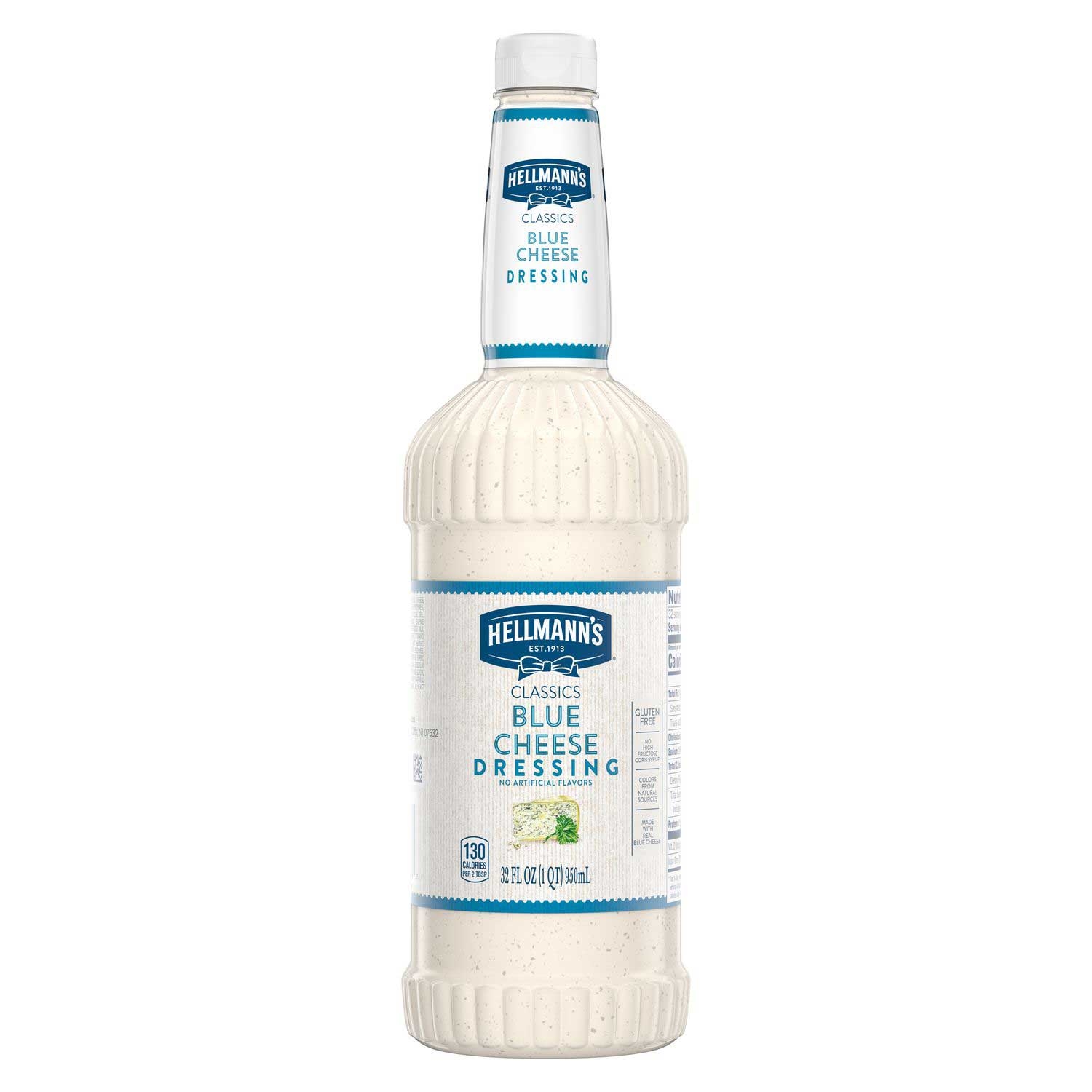 Hellmann's Classics Blue Cheese Salad Dressing Salad Bar Bottle, 32 Fluid Ounce -- 6 Per Case