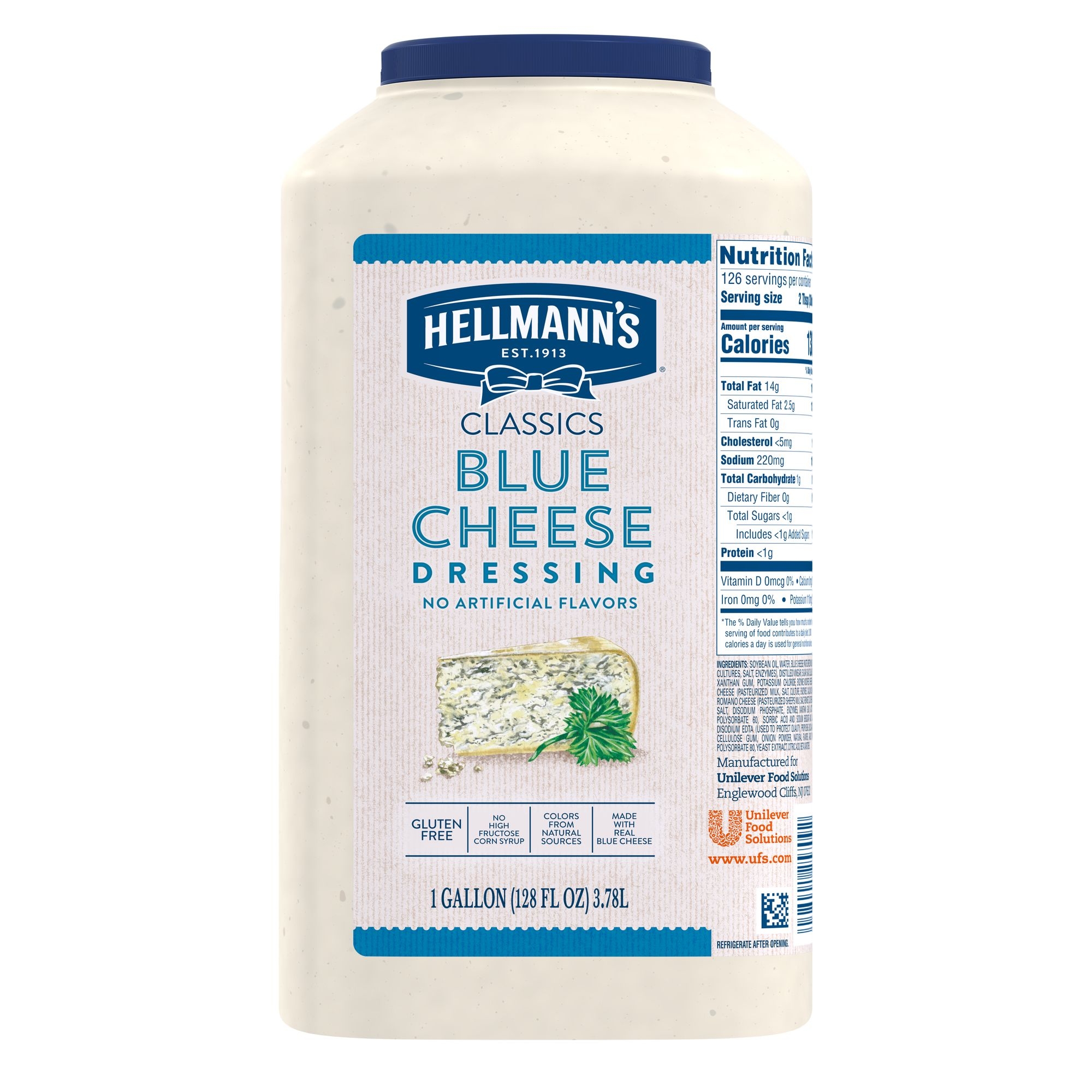 Hellmann's Classics Blue Cheese Salad Dressing Jug, 1 gallon -- 4 per case