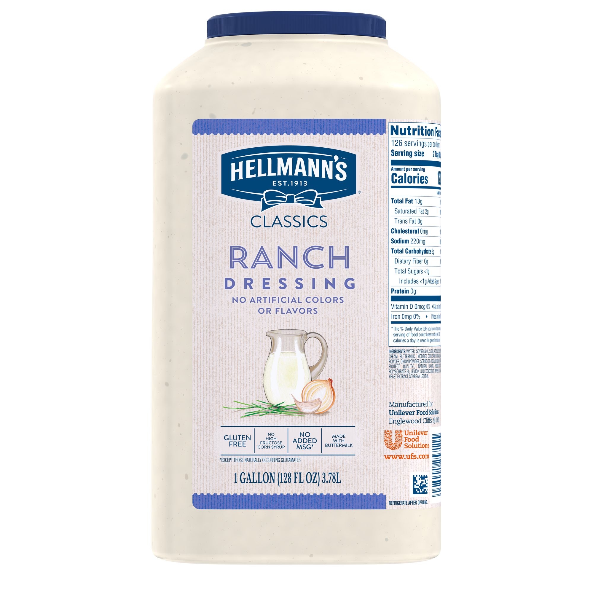 Hellmann's Classics Ranch Salad Dressing Jug, 1 gallon -- 4 per case
