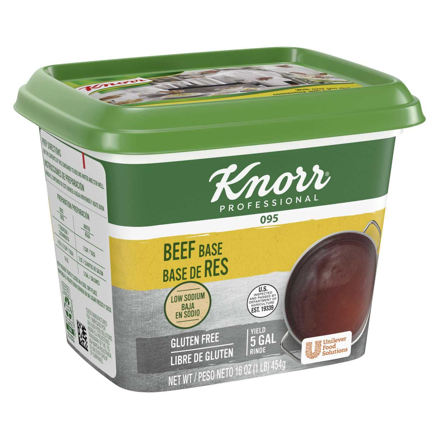 Knorr Professional 095 Low Sodium Beef Stock Base, 1 Pound -- 12 Per Case