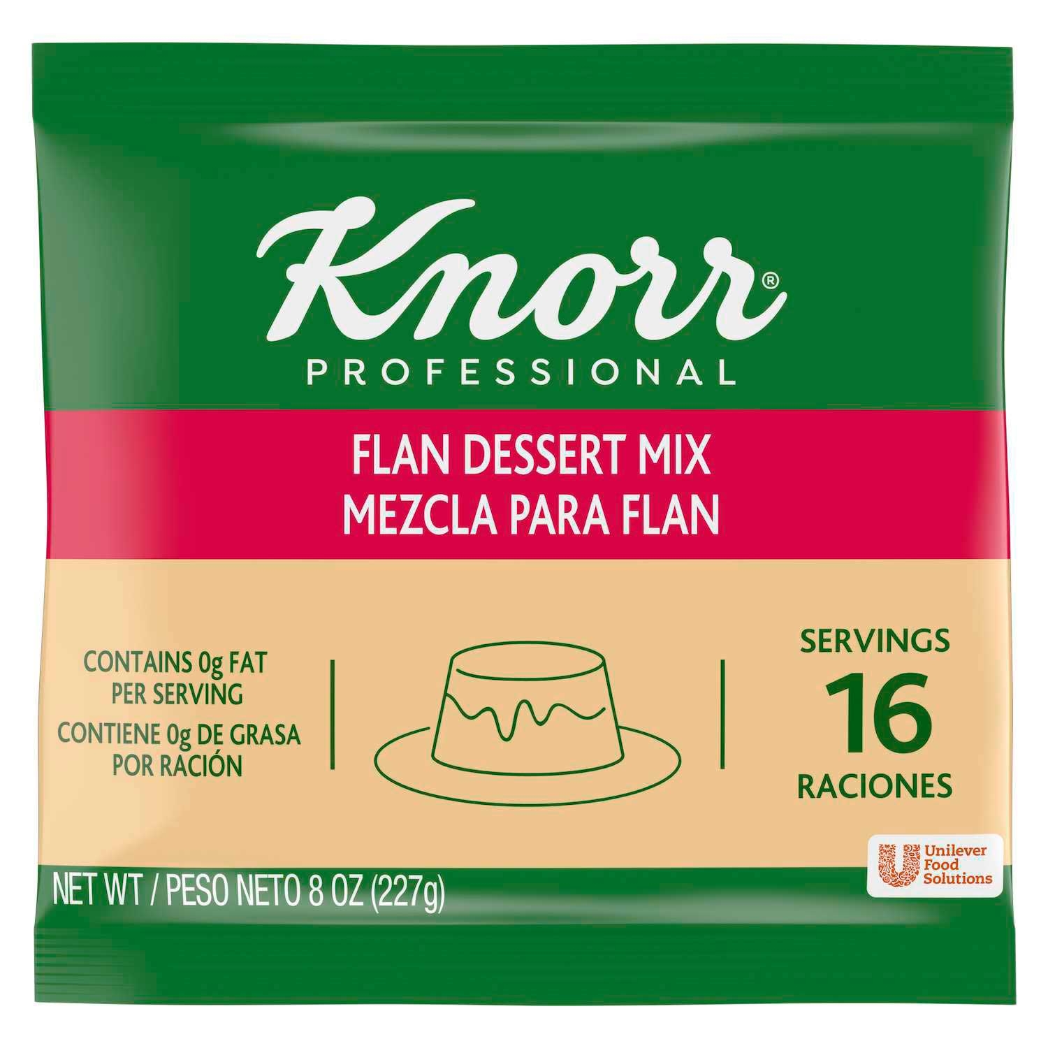 Knorr Professional Creme Caramel Flan Dessert Mix, 8 ounce -- 6 per case